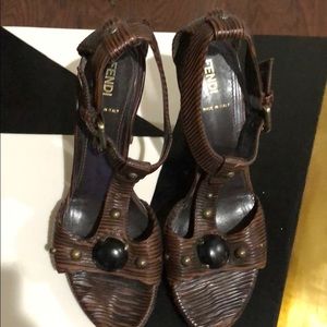 Authentic Fendi Sandals - Size 8.5